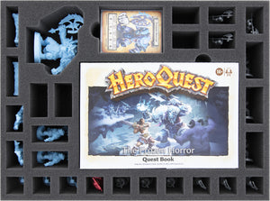 Feldherr espuma Set + Organizer Insert para HeroQuest (2021) Juego Básico + 4 Expansiones - caja del juego básico