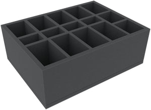 HGMFGK040BO 285 mm x 115 mm x 100 mm foam tray for board games with 15 compartments