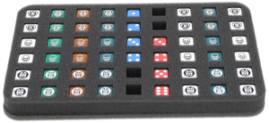 HS025A005 Feldherr foam tray for HeroQuest - 54 dice