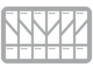 HS035SKBO 35 mm Figura Bandeja de espuma para 18 Warhammer Skaven Clanrats tamaño medio con base