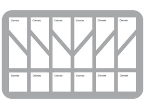 HS035SKBO 35 mm Figura Bandeja de espuma para 18 Warhammer Skaven Clanrats tamaño medio con base