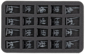 HS035A074 Feldherr foam tray for Tribes of Orcs and Goblins - 20 compartments