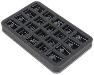 HS035A074 Feldherr foam tray for Tribes of Orcs and Goblins - 20 compartments