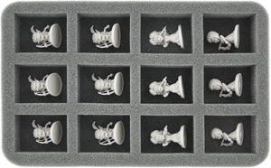 HS035AQ03 Bandeja de espuma de 35 mm Half-Size para 12 figuras de Arcadia Quest