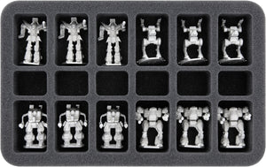 HS035BT02 Feldherr foam tray for BattleTech - 12 Mechs + accessories