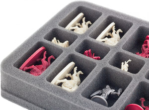 HS035DC02 bandeja de espuma para descenso: Viajes en la oscuridad 2ª Edición - 18 miniaturas HS035DC02 35 mm Half-Size Bandeja de espuma para 18 figuras de descenso