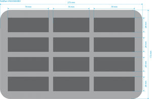HS035MD07 35 mm long slot foam for massive darkness - half-size
