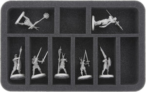 HS035I004BO Bandeja de espuma Half-Size de 35 mm con 9 compartimentos