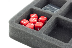 HS035ZC01 Bandeja de espuma de 35 mm de tamaño medio para tarjetas y fichas Zombicide