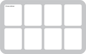 HS050KR01 Bandeja de espuma de 50 mm de tamaño medio para 8 figuras grandes de Krosmaster