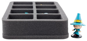 HS050KR01 Bandeja de espuma de 50 mm de tamaño medio para 8 figuras grandes de Krosmaster