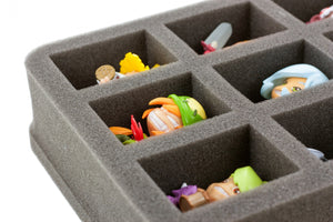 HS050KR02 Bandeja de espuma de 50 mm de tamaño medio para 12 figuras Krosmaster