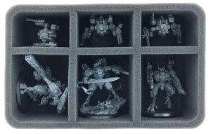 HS100A015 Feldherr Half-Size foam tray for T’au Empire - 6 compartments