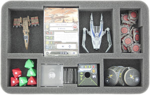 Bandeja de espuma HSBD035BO para los accesorios de Star Wars X-WING 1st Edition: Rebel Transport e Imperial Assault Carrier
