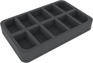 HS040WH17 half-size Figure Foam Tray with 10 slots for Warhammer