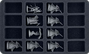 Feldherr Half-Size Case 50 for 28 mm figures - 16 miniatures