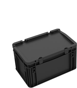 HSEB165ESD Eurocontainer Case / Euro Box with hinge lid ESD ED 32/17 HG