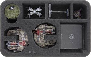 Bandeja de espuma HSEH050BO para Star Wars X-WING 2 x Punishing One, 3 barcos y accesorios