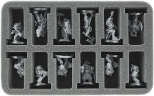 Feldherr Magnetic Box green for 12 GW Miniatures with 40 mm Base