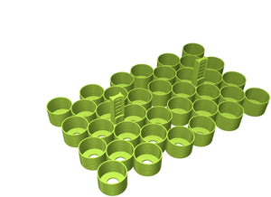 Feldherr Magnetic Box blue for 36 Citadel paint pots (18 ml / 24 ml)