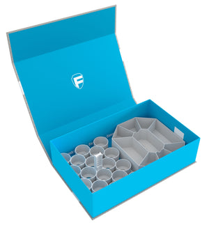 Feldherr Magnetic Box blue for 18 Citadel paint pots (18 ml / 24 ml) + game material