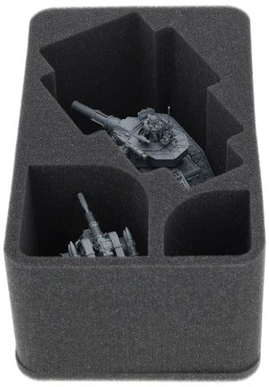 HSMFMD120BO 120 mm Half-Size Foam Tray for Auxilia Solar - Aethon Heavy Sentinel + Leman Russ Assault Tank