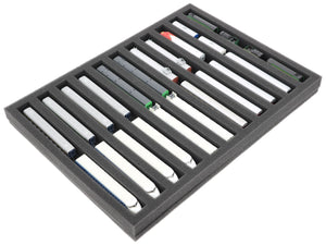 IU030A001 Feldherr foam insert for model railway - Z scale - 11 compartments - for horizontal storage