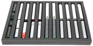 IU030A001 Feldherr foam insert for model railway - Z scale - 11 compartments - for horizontal storage