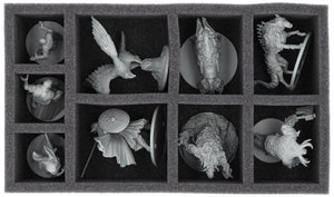 Feldherr espuma inserto + Magnetic Box azul para Mythic Battles: Ragnarök - juego principal - miniaturas