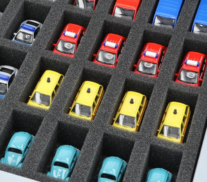JV035A001 Foam insert for model cars 1:87 - 85 compartments