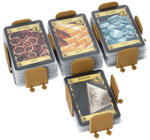 Feldherr card holder for Dominion - basic Treasure cards + Curse Cards with sleeves