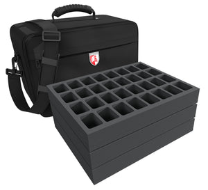 Feldherr Bolsa MAXI PLUS para 128 botes de pintura Citadel (12 ml / 18 ml / 24 ml) + herramientas