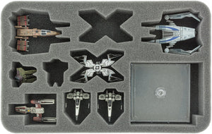 Estuche Feldherr MEDIUM para X-Wing Scum and Villainy, Hound's Tooth y Slave 1