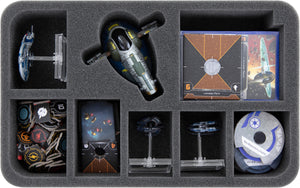 Estuche Feldherr MEDIUM para X-Wing Scum and Villainy, Hound's Tooth y Slave 1