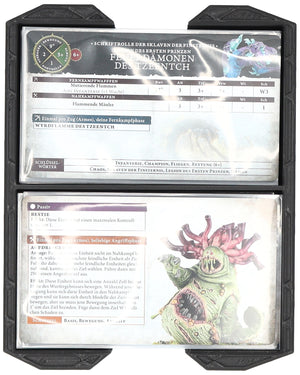 Feldherr Magnetic Box green for Warhammer Age of Sigmar: Warscroll Cards (70 x 121 mm)