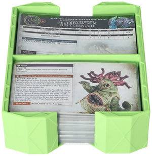 Feldherr Magnetic Box green for Warhammer Age of Sigmar: Warscroll Cards (70 x 121 mm)