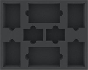 FSMEQZ050BO 50 mm Full-Size foam tray with 8 compartments