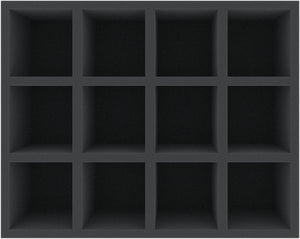 FS100A003 Bandeja de espuma Feldherr para Runewars Juego Miniatures - 12 compartimentos