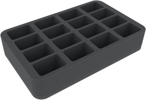 HS050A029 50 mm foam tray for miniatures in scale 1:72 (20 mm) - 16 compartments