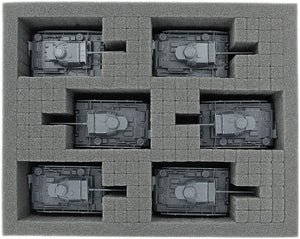Feldherr Storage Box FSLB150 for Bolt Action: 72 Soldiers + 6 Tanks