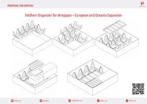 Feldherr Organizer Insert for Wingspan and European and Oceania Expansion