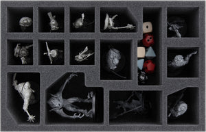 Juego de espuma Feldherr + Organizador para Warhammer Quest: Cursed City - caja del juego de mesa