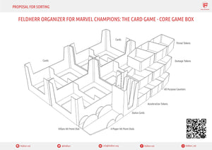 Feldherr Organizador para Marvel Champions: El juego de cartas - caja del juego principal
