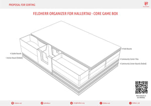 Feldherr Organizer Insert for Hallertau - core game box