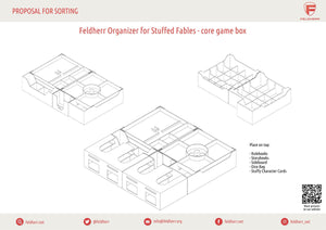 Feldherr Organizer Insert for Stuffed Fables - core game box
