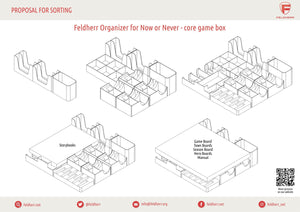 Feldherr Organizer Insert for Now or Never - core game box
