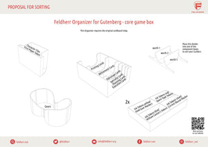 Feldherr Organizer Insert for Gutenberg - core game box
