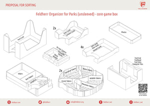 Feldherr Organizer Insert for Parks (unsleeved) - core game box