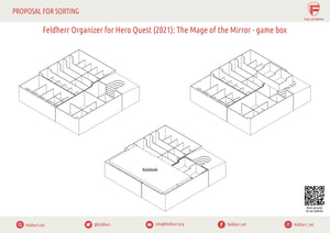 Feldherr Organizer Insert for HeroQuest (2021): The Mage of the Mirror - board game box
