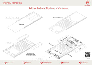 Feldherr Organizer Insert for Lords of Waterdeep - core game box